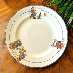 VINTAGE Elpco Little Jack Horner Nursery Rhyme Plate - Collectible Dishware